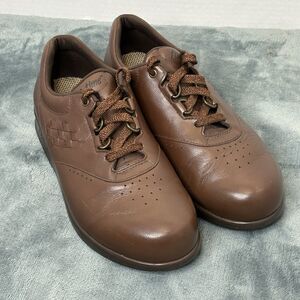 SAS Free Time Leather Comfort Walking Shoes - Women’s 6.5W Brown